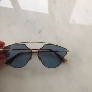 Blue transparent Dior So Real sunglasses